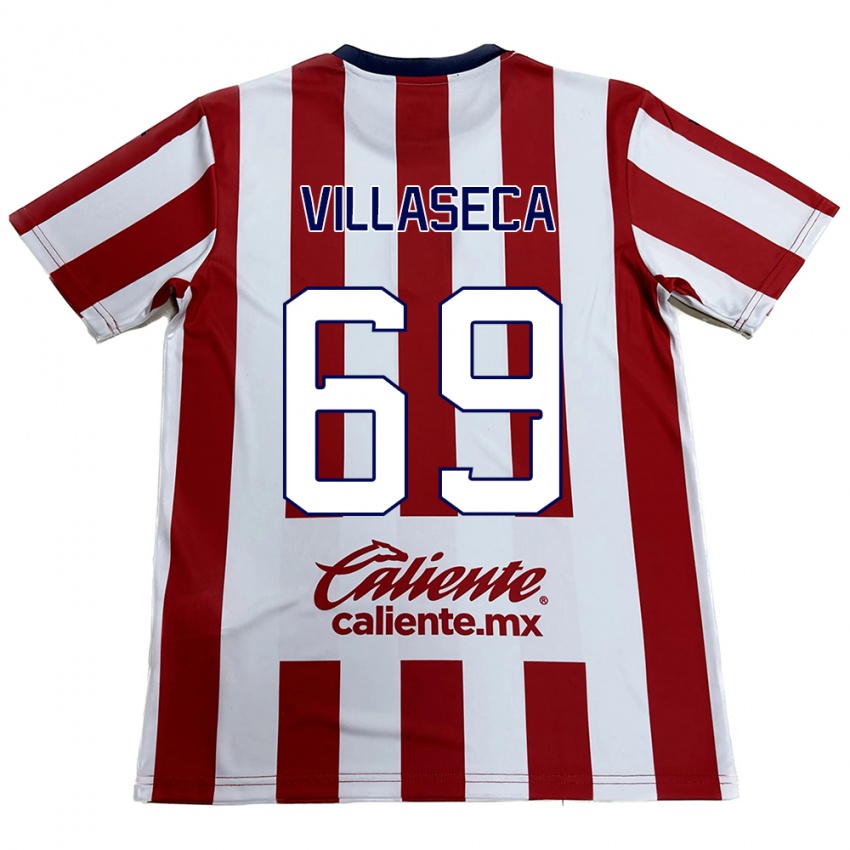 Kinder Daniel Villaseca #69 Rot-Weiss Heimtrikot Trikot 2024/25 T-Shirt Schweiz