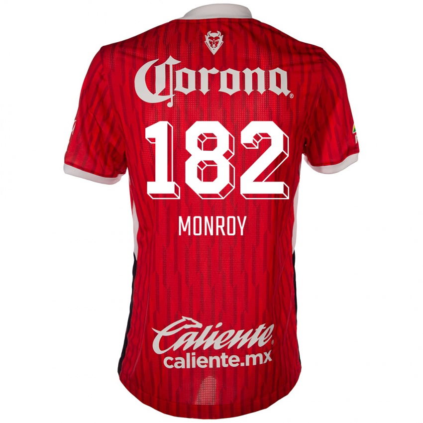 Kinder Brayan Monroy #182 Rot-Weiss Heimtrikot Trikot 2024/25 T-Shirt Schweiz