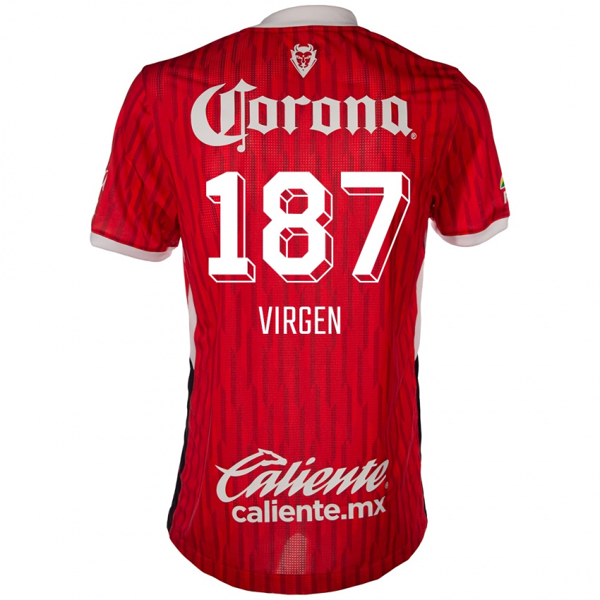 Kinder Oswaldo Virgen #187 Rot-Weiss Heimtrikot Trikot 2024/25 T-Shirt Schweiz