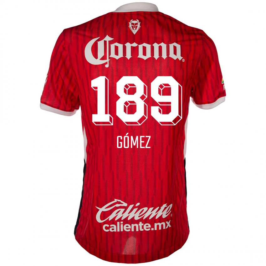 Kinder Enrique Gómez #189 Rot-Weiss Heimtrikot Trikot 2024/25 T-Shirt Schweiz