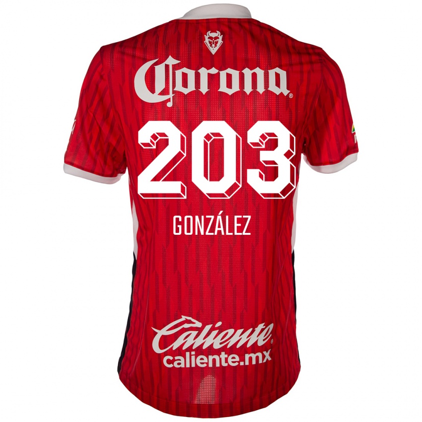 Kinder Luis González #203 Rot-Weiss Heimtrikot Trikot 2024/25 T-Shirt Schweiz