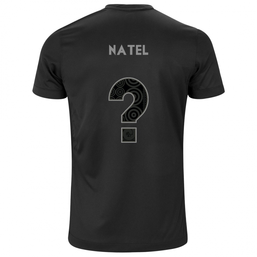 Kinder Leo Natel #0 Schwarz Auswärtstrikot Trikot 2024/25 T-Shirt Schweiz