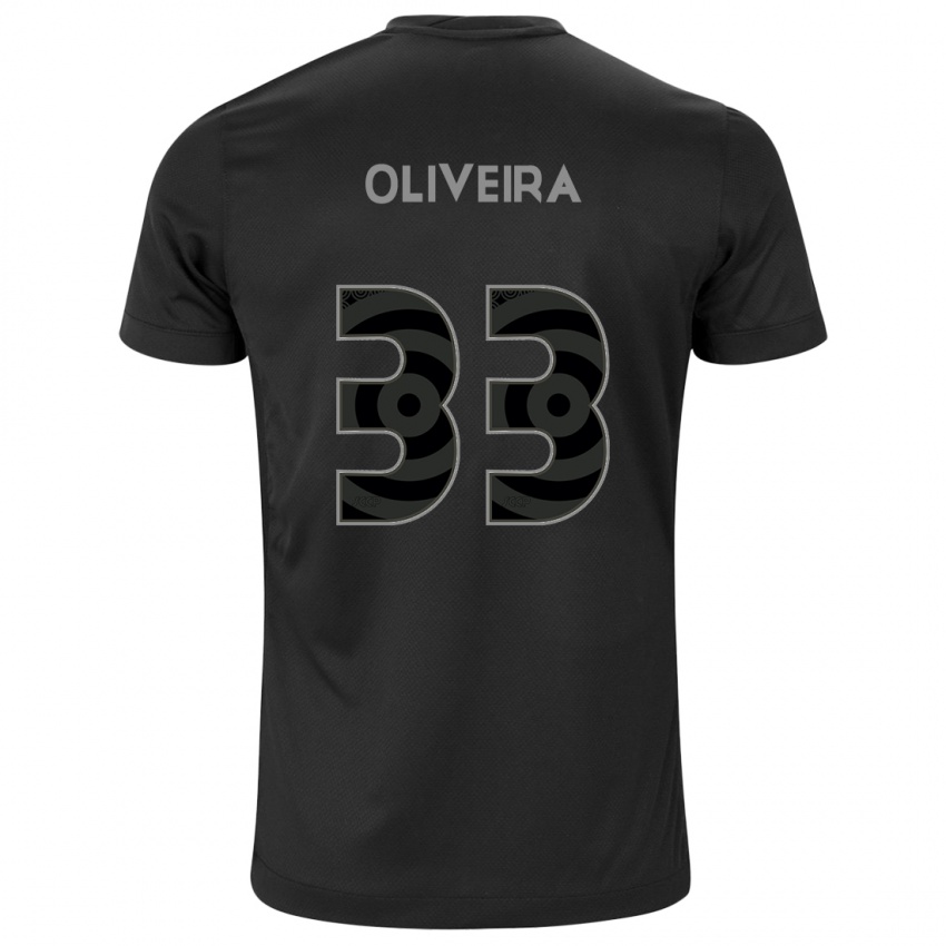 Kinder Ruan Oliveira #33 Schwarz Auswärtstrikot Trikot 2024/25 T-Shirt Schweiz