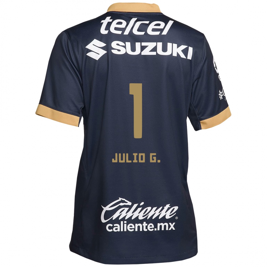 Kinder Julio González #1 Obsidian Gold Weiß Auswärtstrikot Trikot 2024/25 T-Shirt Schweiz