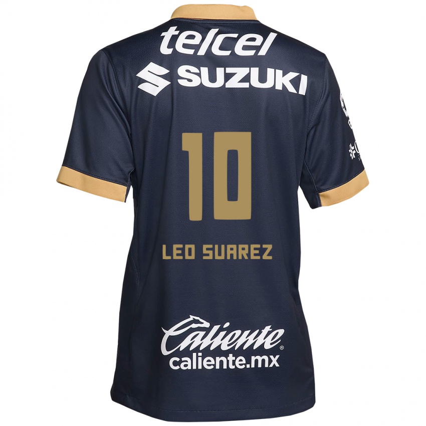 Kinder Leo Suarez #10 Obsidian Gold Weiß Auswärtstrikot Trikot 2024/25 T-Shirt Schweiz