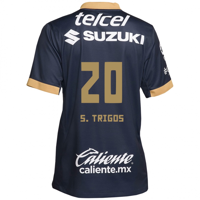 Kinder Santiago Trigos #20 Obsidian Gold Weiß Auswärtstrikot Trikot 2024/25 T-Shirt Schweiz