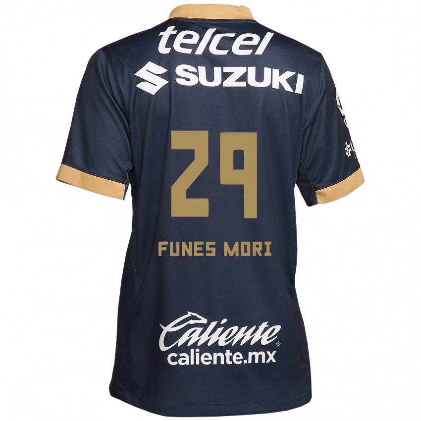 Kinder Rogelio Funes Mori #29 Obsidian Gold Weiß Auswärtstrikot Trikot 2024/25 T-Shirt Schweiz