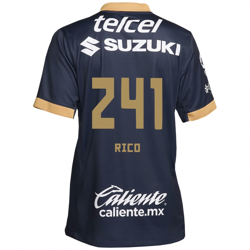 Kinder Ángel Rico #241 Obsidian Gold Weiß Auswärtstrikot Trikot 2024/25 T-Shirt Schweiz