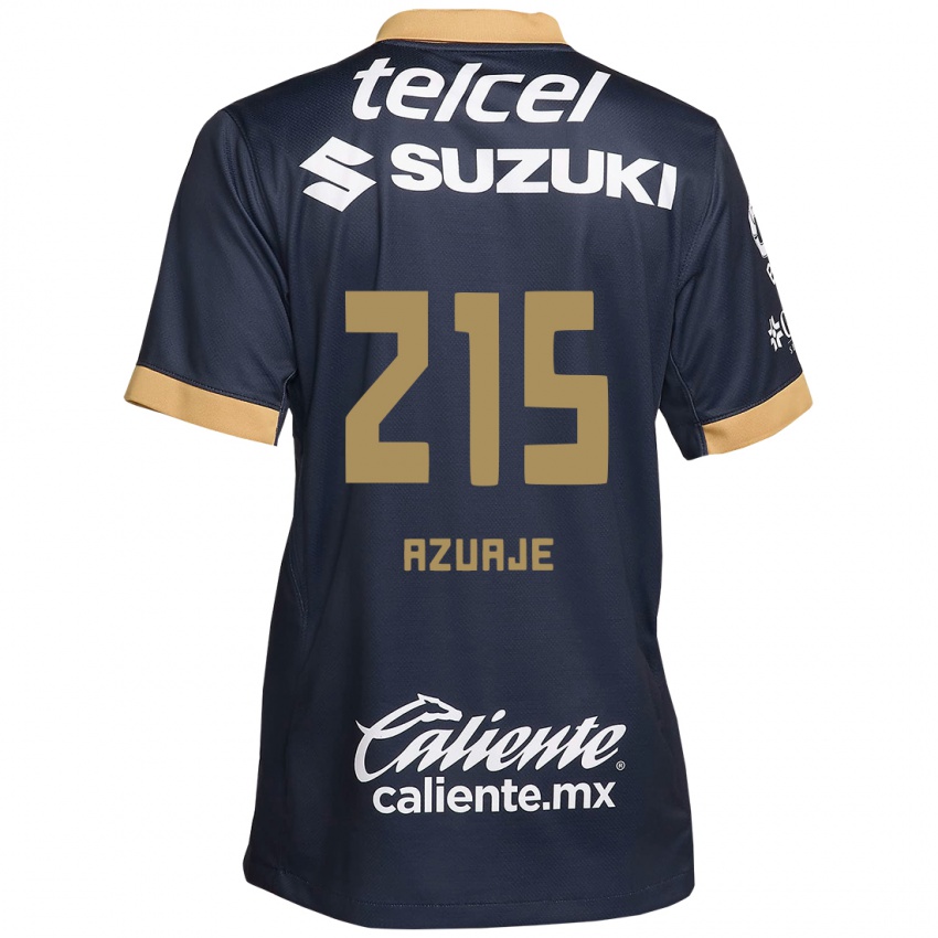 Kinder Ángel Azuaje #215 Obsidian Gold Weiß Auswärtstrikot Trikot 2024/25 T-Shirt Schweiz