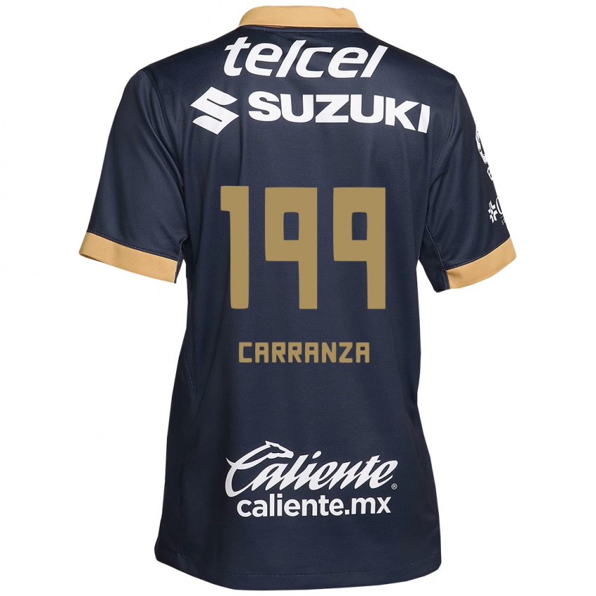 Kinder Kléber Carranza #199 Obsidian Gold Weiß Auswärtstrikot Trikot 2024/25 T-Shirt Schweiz