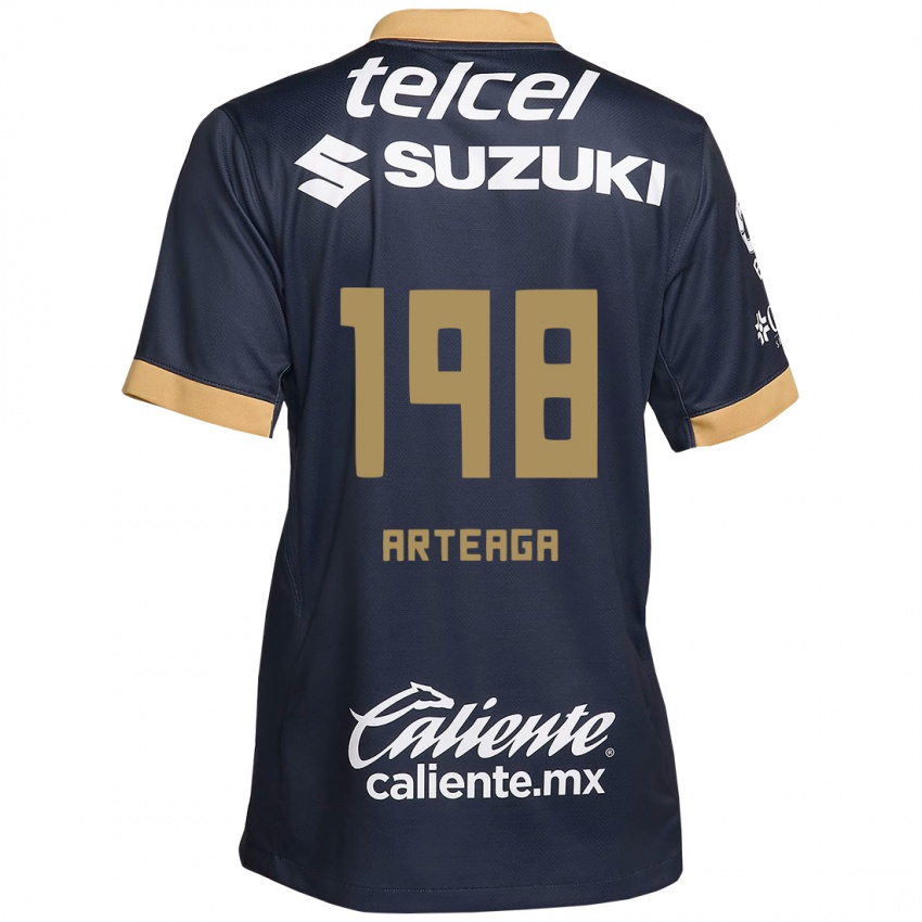 Kinder Edwin Arteaga #198 Obsidian Gold Weiß Auswärtstrikot Trikot 2024/25 T-Shirt Schweiz