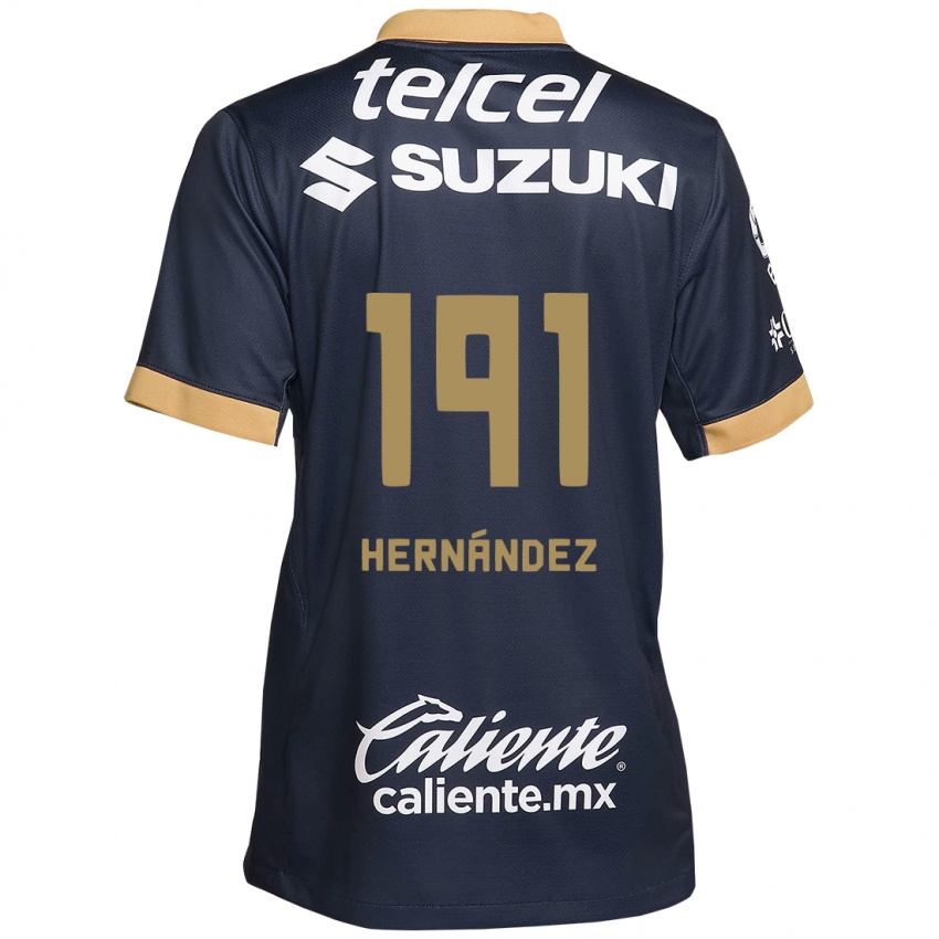 Kinder Marco Hernández #191 Obsidian Gold Weiß Auswärtstrikot Trikot 2024/25 T-Shirt Schweiz