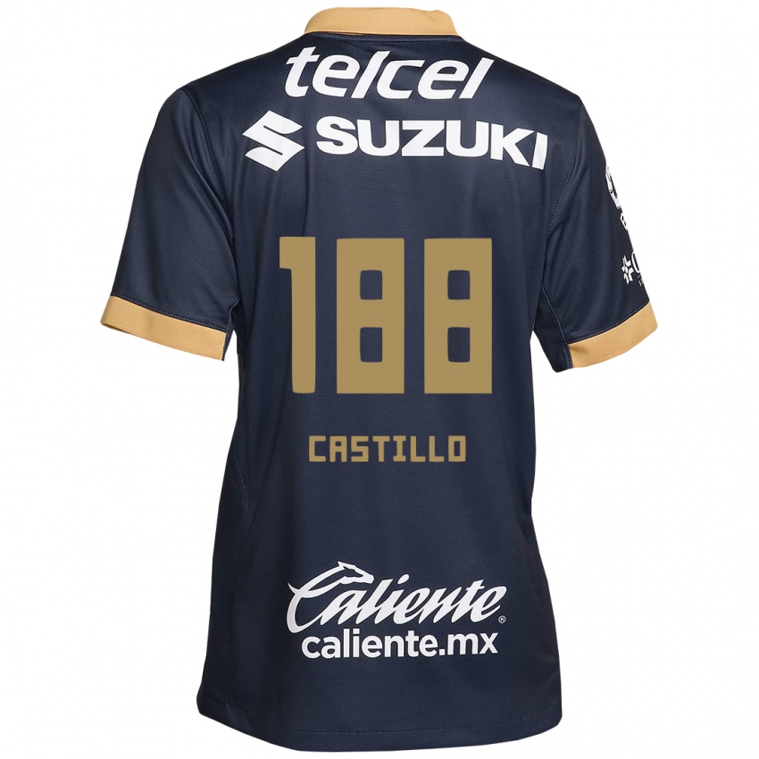 Kinder Christian Castillo #188 Obsidian Gold Weiß Auswärtstrikot Trikot 2024/25 T-Shirt Schweiz