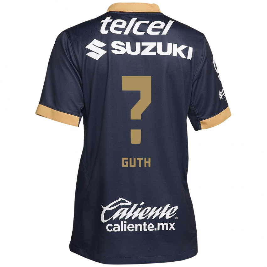 Kinder Tiago Guth #0 Obsidian Gold Weiß Auswärtstrikot Trikot 2024/25 T-Shirt Schweiz