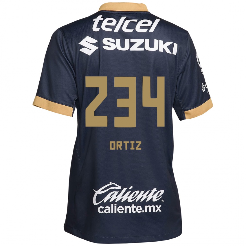 Kinder Jorge Ortiz #234 Obsidian Gold Weiß Auswärtstrikot Trikot 2024/25 T-Shirt Schweiz