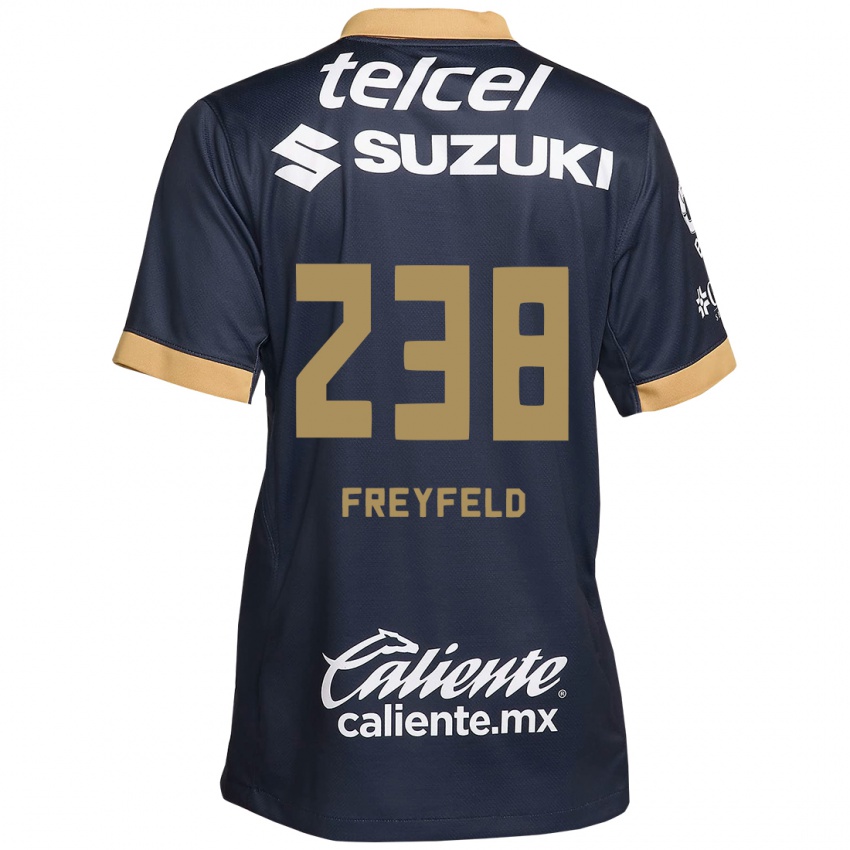 Kinder Julián Freyfeld #238 Obsidian Gold Weiß Auswärtstrikot Trikot 2024/25 T-Shirt Schweiz