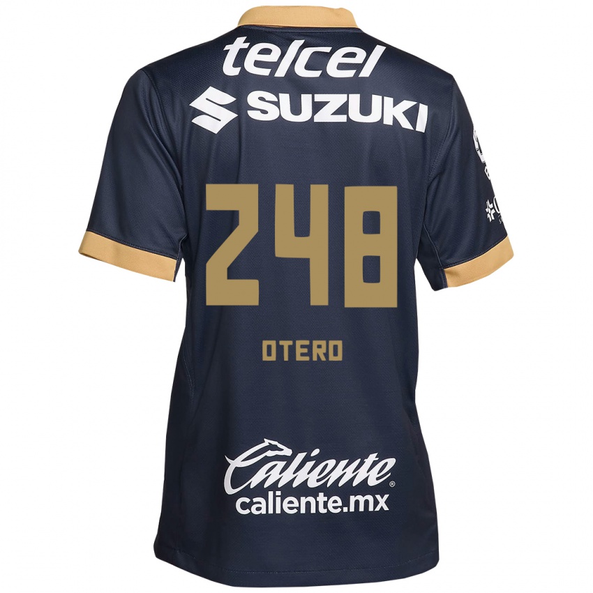 Kinder Jonathan Otero #248 Obsidian Gold Weiß Auswärtstrikot Trikot 2024/25 T-Shirt Schweiz