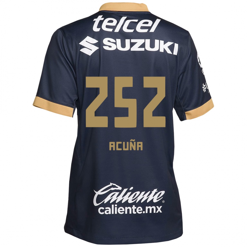 Kinder José Acuña #252 Obsidian Gold Weiß Auswärtstrikot Trikot 2024/25 T-Shirt Schweiz