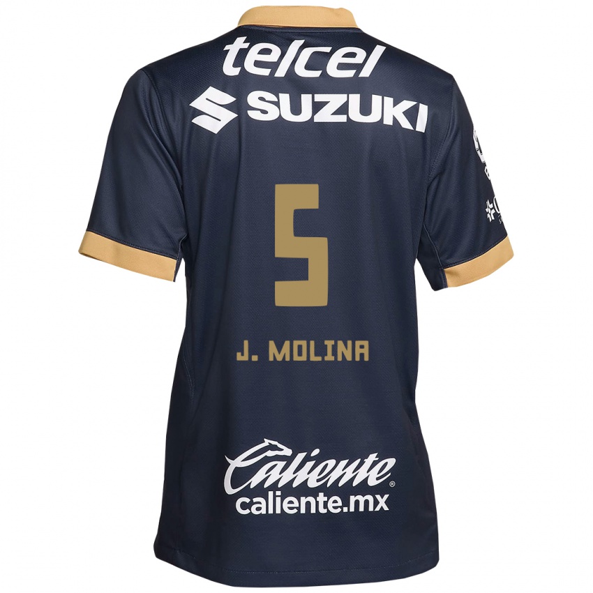 Kinder Jesús Molina #5 Obsidian Gold Weiß Auswärtstrikot Trikot 2024/25 T-Shirt Schweiz