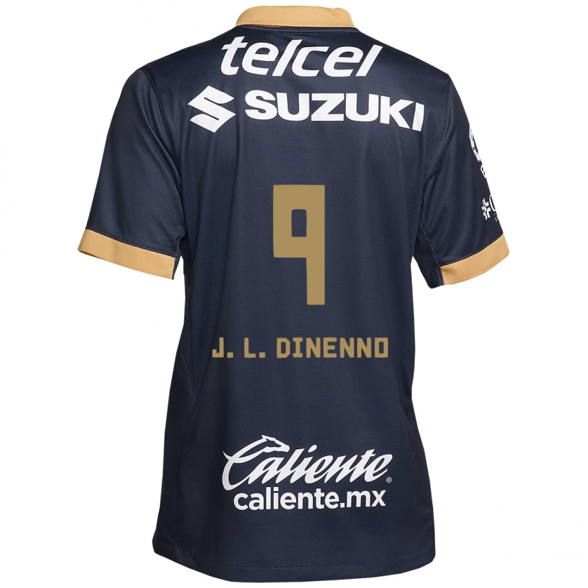 Kinder Juan Dinenno #9 Obsidian Gold Weiß Auswärtstrikot Trikot 2024/25 T-Shirt Schweiz