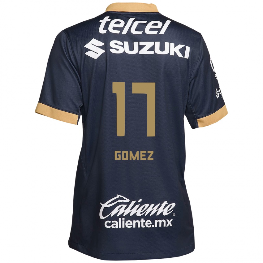 Kinder Diana Gomez #17 Obsidian Gold Weiß Auswärtstrikot Trikot 2024/25 T-Shirt Schweiz