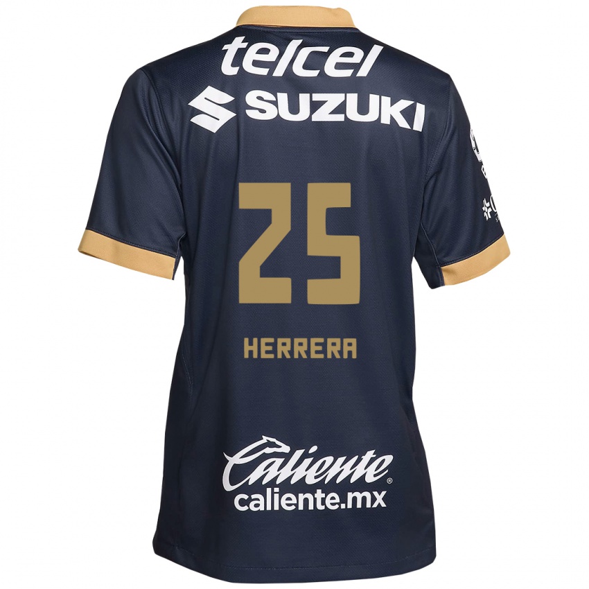 Kinder Laura Herrera #25 Obsidian Gold Weiß Auswärtstrikot Trikot 2024/25 T-Shirt Schweiz