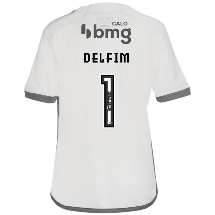 Enfant Maillot Gabriel Delfim #1 Blanc Cassé Tenues Extérieur 2024/25 T-Shirt Suisse