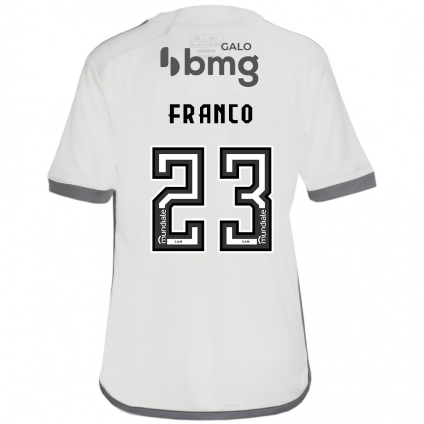 Enfant Maillot Alan Franco #23 Blanc Cassé Tenues Extérieur 2024/25 T-Shirt Suisse