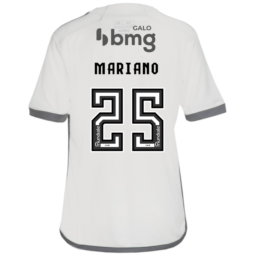 Enfant Maillot Mariano #25 Blanc Cassé Tenues Extérieur 2024/25 T-Shirt Suisse