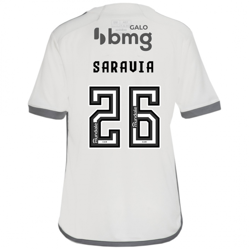 Kinder Renzo Saravia #26 Cremefarben Auswärtstrikot Trikot 2024/25 T-Shirt Schweiz