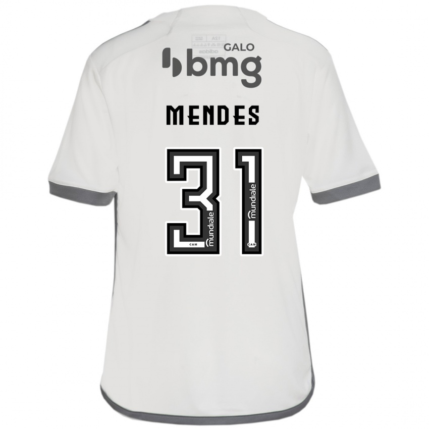 Enfant Maillot Matheus Mendes #31 Blanc Cassé Tenues Extérieur 2024/25 T-Shirt Suisse