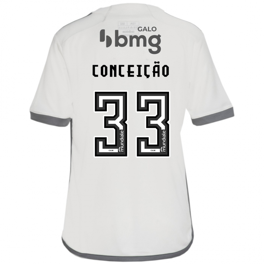 Enfant Maillot Robert Conceição #33 Blanc Cassé Tenues Extérieur 2024/25 T-Shirt Suisse