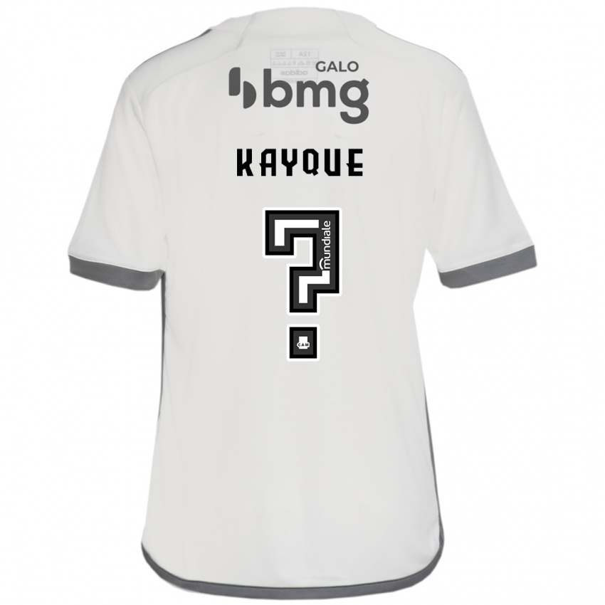 Enfant Maillot Kayque #0 Blanc Cassé Tenues Extérieur 2024/25 T-Shirt Suisse