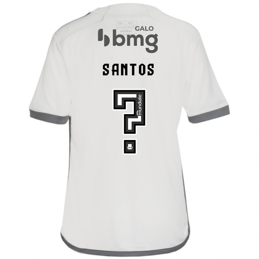 Kinder Leo Santos #0 Cremefarben Auswärtstrikot Trikot 2024/25 T-Shirt Schweiz