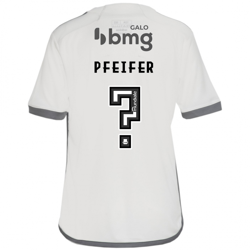 Enfant Maillot Gabriel Pfeifer #0 Blanc Cassé Tenues Extérieur 2024/25 T-Shirt Suisse