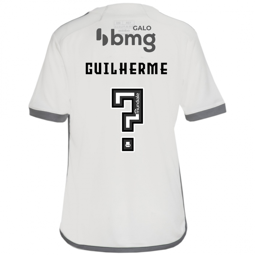 Enfant Maillot Kauan Guilherme #0 Blanc Cassé Tenues Extérieur 2024/25 T-Shirt Suisse