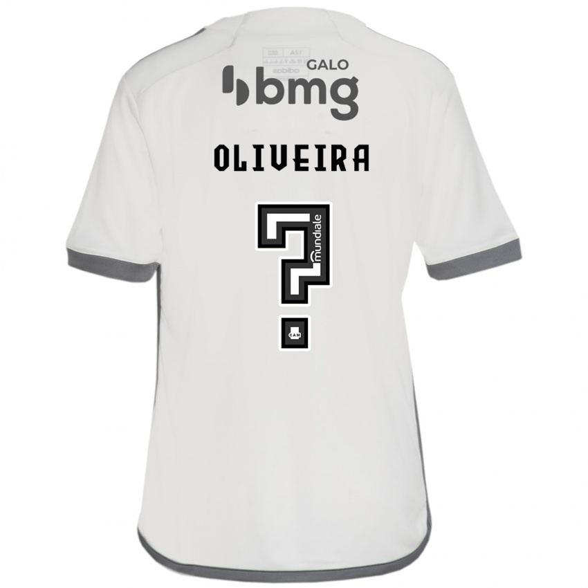 Enfant Maillot Pedro Oliveira #0 Blanc Cassé Tenues Extérieur 2024/25 T-Shirt Suisse