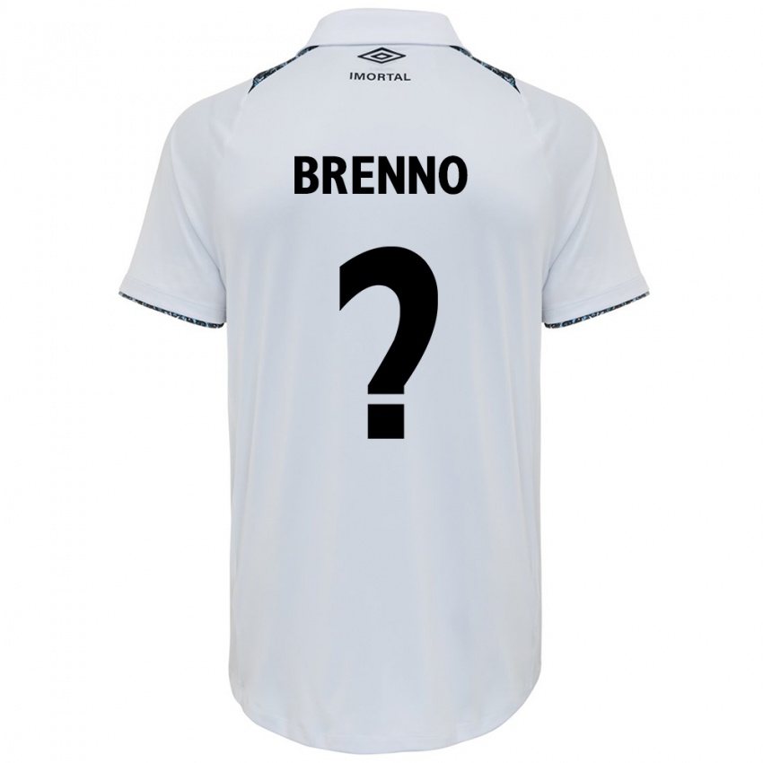 Enfant Maillot Brenno #0 Blanc Bleu Tenues Extérieur 2024/25 T-Shirt Suisse