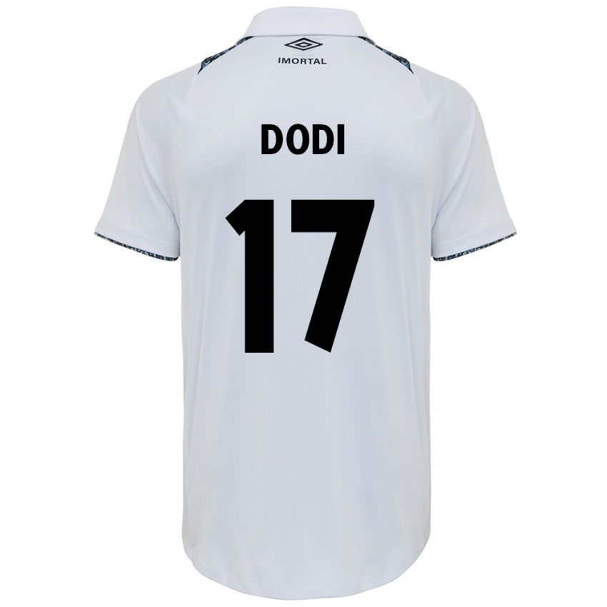 Enfant Maillot Dodi #17 Blanc Bleu Tenues Extérieur 2024/25 T-Shirt Suisse