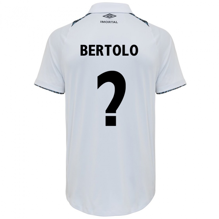 Enfant Maillot Mateus Bertolo #0 Blanc Bleu Tenues Extérieur 2024/25 T-Shirt Suisse