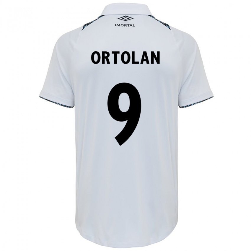 Kinder Dani Ortolan #9 Weiß Blau Auswärtstrikot Trikot 2024/25 T-Shirt Schweiz