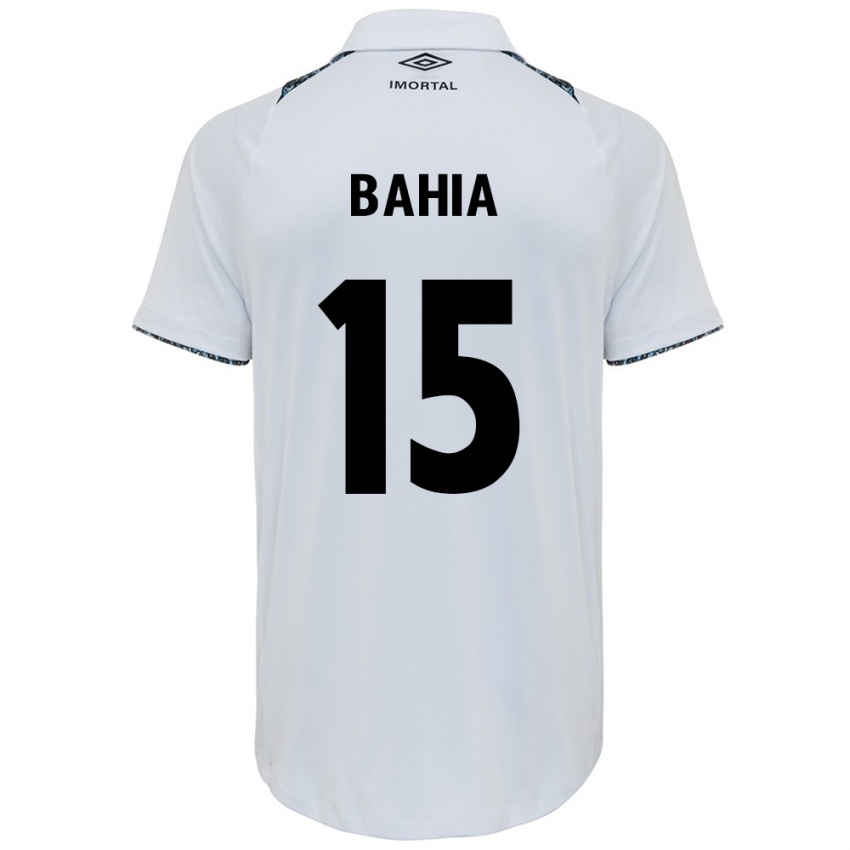 Enfant Maillot Raíssa Bahia #15 Blanc Bleu Tenues Extérieur 2024/25 T-Shirt Suisse