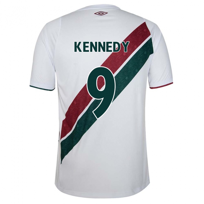 Kinder John Kennedy #9 Weiß Grün Kastanienbraun Auswärtstrikot Trikot 2024/25 T-Shirt Schweiz