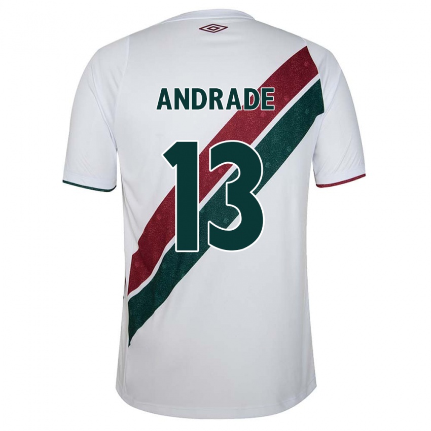 Kinder Felipe Andrade #13 Weiß Grün Kastanienbraun Auswärtstrikot Trikot 2024/25 T-Shirt Schweiz