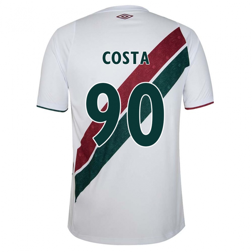 Kinder Douglas Costa #90 Weiß Grün Kastanienbraun Auswärtstrikot Trikot 2024/25 T-Shirt Schweiz