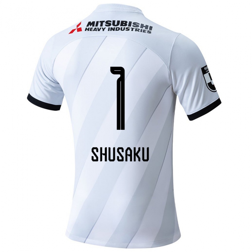 Enfant Maillot Shusaku Nishikawa #1 Blanc Gris Tenues Extérieur 2024/25 T-Shirt Suisse