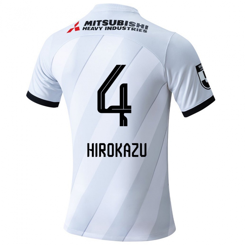 Enfant Maillot Hirokazu Ishihara #4 Blanc Gris Tenues Extérieur 2024/25 T-Shirt Suisse