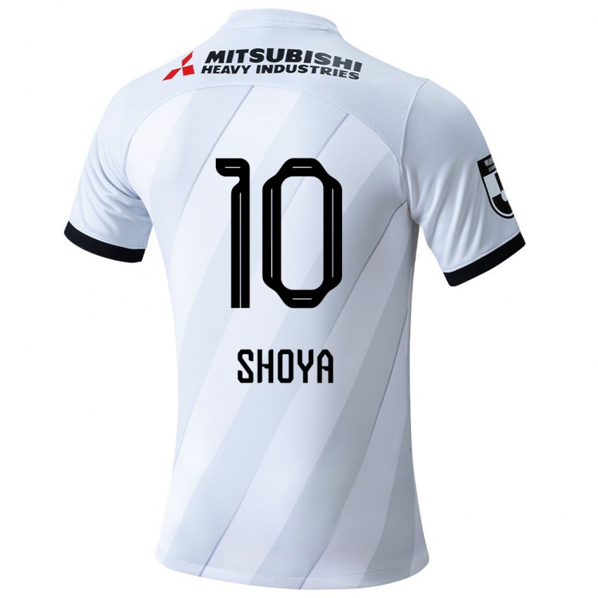 Enfant Maillot Shoya Nakajima #10 Blanc Gris Tenues Extérieur 2024/25 T-Shirt Suisse