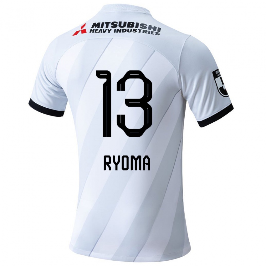 Enfant Maillot Ryoma Watanabe #13 Blanc Gris Tenues Extérieur 2024/25 T-Shirt Suisse