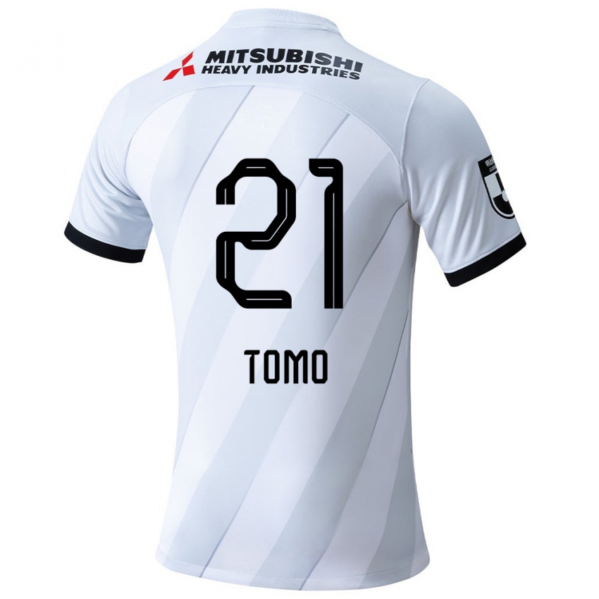 Enfant Maillot Tomoaki Okubo #21 Blanc Gris Tenues Extérieur 2024/25 T-Shirt Suisse